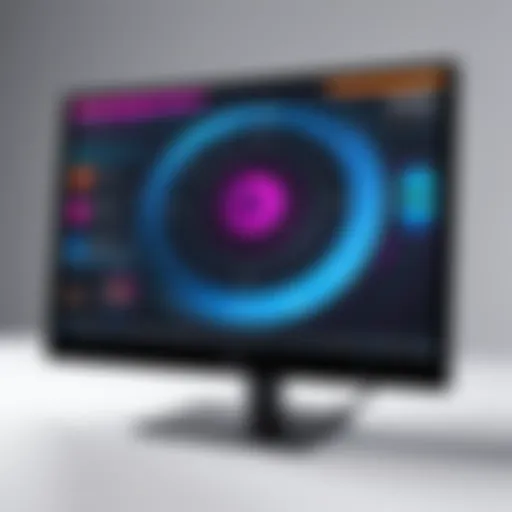 Compact 10 inch monitor showcasing vibrant display