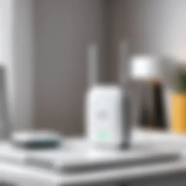 Illustration of Ubee WiFi extender setup and configuration