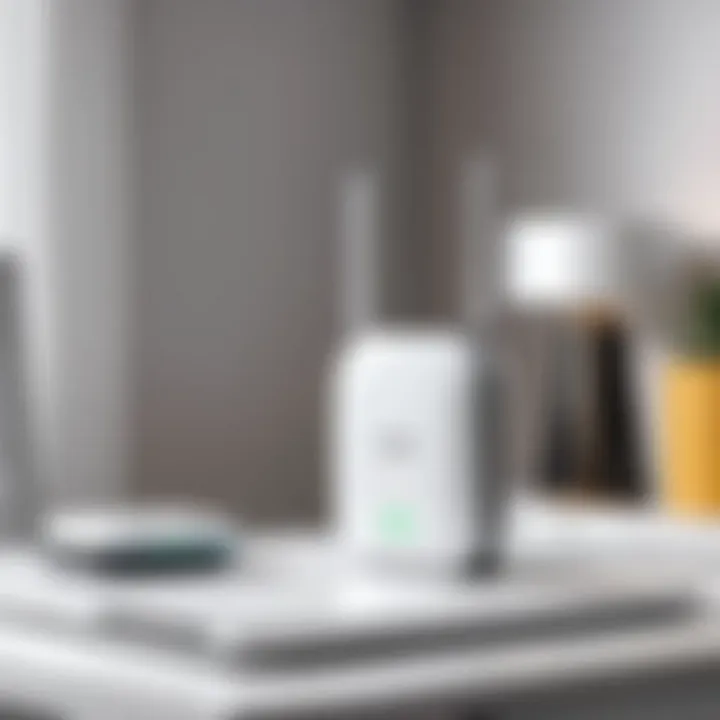 Illustration of Ubee WiFi extender setup and configuration
