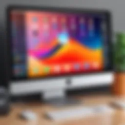 Visual representation of a Mac desktop with software icons