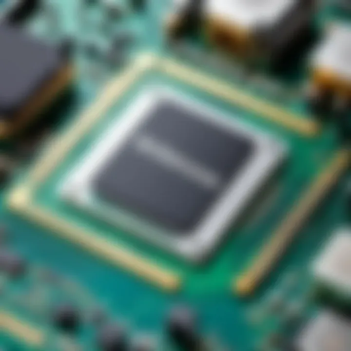 Close-up of a high-GHz processor laptop showcasing its internal components.