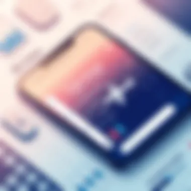 User interface of a flight price monitoring application