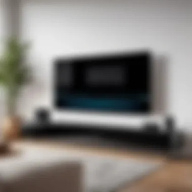 Seamless Installation of Vizio Sound Bar Installation of Vizio Sound Bar in a modern living room