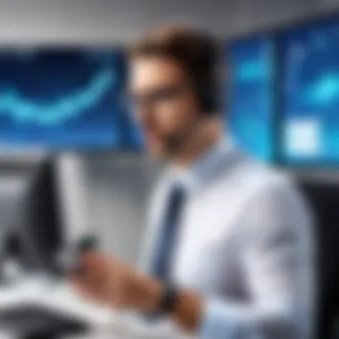 VoIP in Professional Communication Person using VoIP for business communication