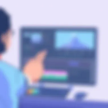 User navigating through VSDC's advanced editing tools