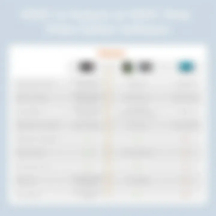 Comparison chart illustrating VSDC features against competitors