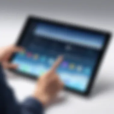 User experience demonstrating the functionality of iPad Air